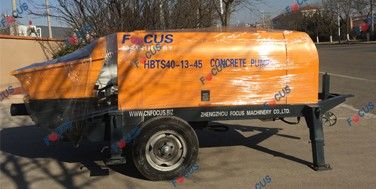 Expédition d'une mini-pompe à béton sur remorque au Mexique