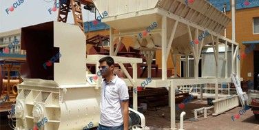 Centrale à béton mobile YHZS35 Chargement pour l'Algérie